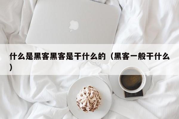 什么是黑客黑客是干什么的(黑客一般干什么)