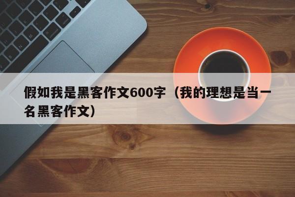 假如我是黑客作文600字(我的理想是当一名黑客作文)