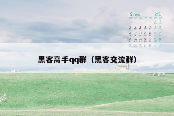 黑客高手qq群(黑客交流群)
