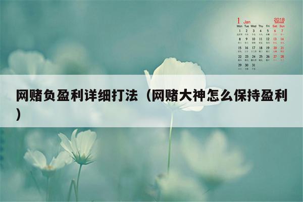 网赌负盈利详细打法(网赌大神怎么保持盈利)