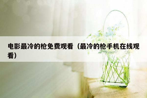 电影最冷的枪免费观看(最冷的枪手机在线观看)
