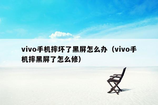 vivo手机摔坏了黑屏怎么办(vivo手机摔黑屏了怎么修)