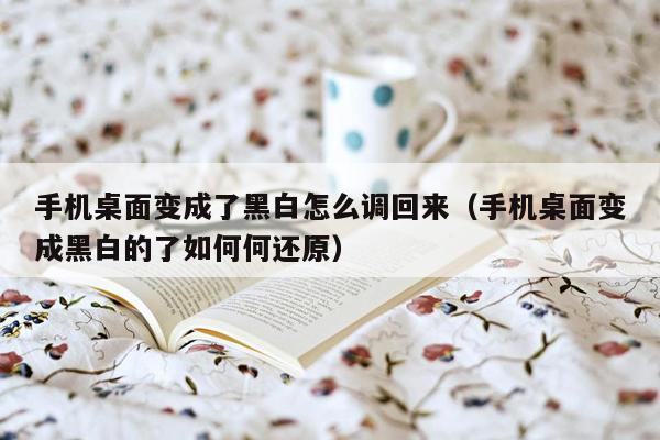 手机桌面变成了黑白怎么调回来(手机桌面变成黑白的了如何何还原)