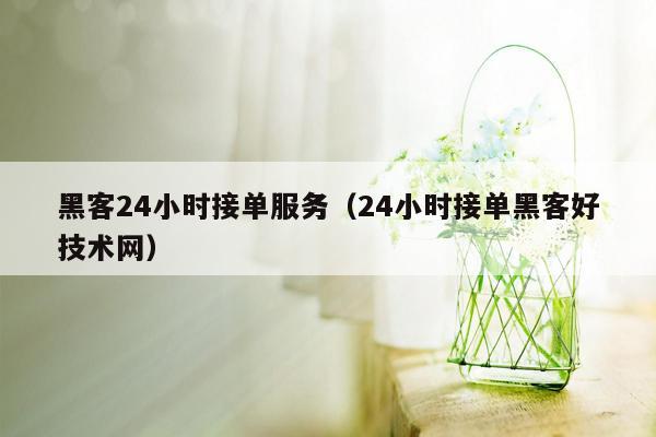 黑客24小时接单服务(24小时接单黑客好技术网)