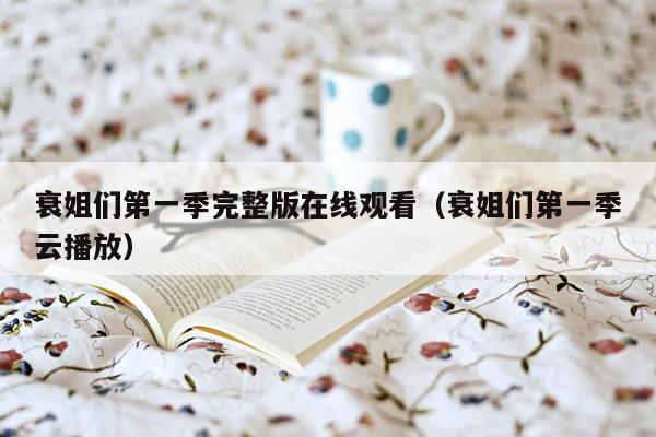 衰姐们第一季完整版在线观看(衰姐们第一季云播放)