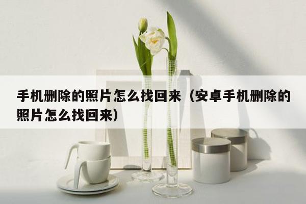 手机删除的照片怎么找回来(安卓手机删除的照片怎么找回来)