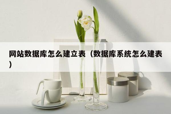 网站数据库怎么建立表(数据库系统怎么建表)