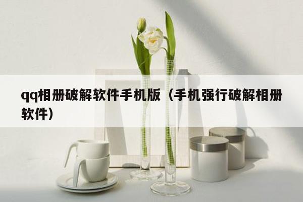 qq相册破解软件手机版(手机强行破解相册软件)