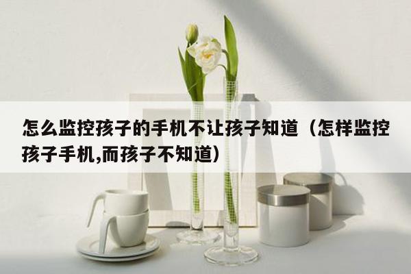 怎么监控孩子的手机不让孩子知道(怎样监控孩子手机,而孩子不知道)