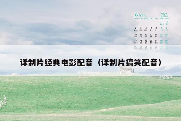 译制片经典电影配音(译制片搞笑配音)