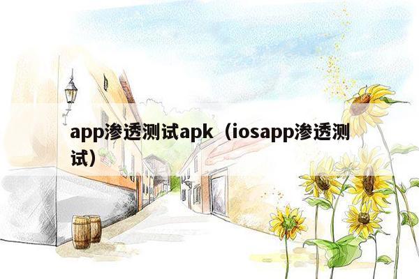app渗透测试apk(iosapp渗透测试)