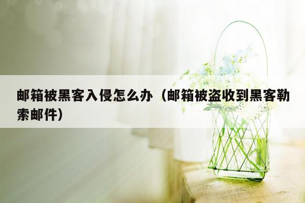 邮箱被黑客入侵怎么办（邮箱被盗收到黑客勒索邮件）